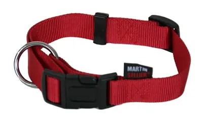 Martin Basic halsband nylon rood 20-30 cm – maat XS