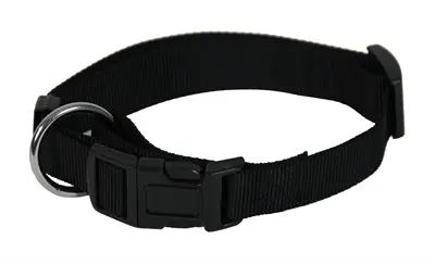 Martin Basic halsband nylon zwart 30-45 cm – maat S