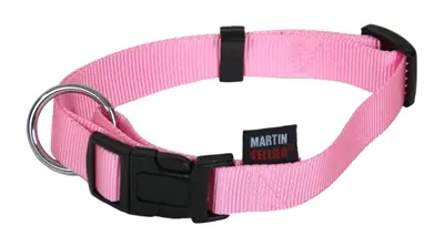 Martin Basic halsband nylon roze 30-45 cm – maat S