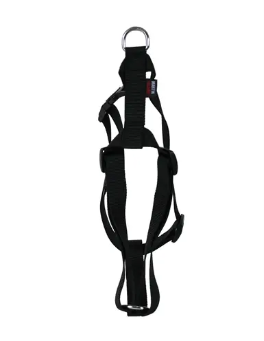 Martin hondentuig Basic nylon zwart 25-35 cm – maat XS