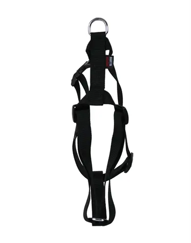 Martin hondentuig Basic nylon zwart 50-70 cm – maat M