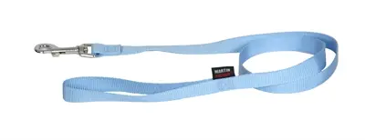 Martin Basic looplijn hond nylon blauw 120 cm x 1,6 cm – maat S