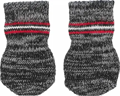 Trixie antislipsokken hond grijs S-M – 2 stuks - Afbeelding 2