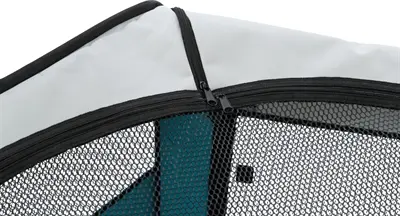 Trixie puppyren pop-up turquoise 130 x 55 cm – nylon, twee ingangen - Afbeelding 8