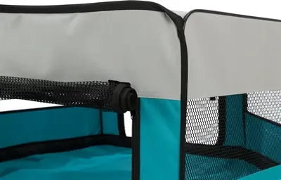 Trixie puppyren pop-up turquoise 130 x 55 cm – nylon, twee ingangen - Afbeelding 10