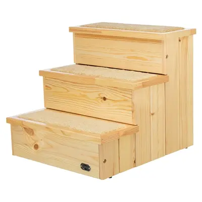 Trixie Petstair trap vurenhout 40 x 45 x 38 cm – met tapijt, hond en kat