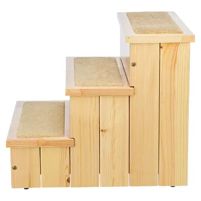 Trixie Petstair trap vurenhout 40 x 45 x 38 cm – met tapijt, hond en kat - Afbeelding 5