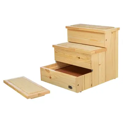 Trixie Petstair trap vurenhout 40 x 45 x 38 cm – met tapijt, hond en kat - Afbeelding 7