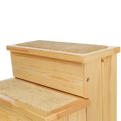 Trixie Petstair trap vurenhout 40 x 45 x 38 cm – met tapijt, hond en kat - Afbeelding 8