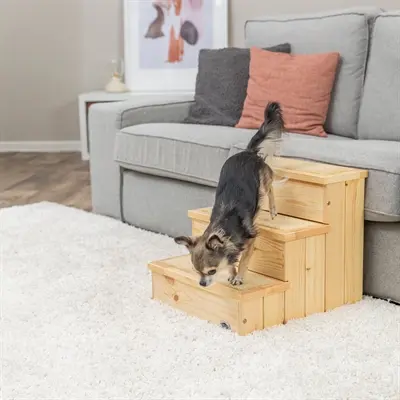 Trixie Petstair trap vurenhout 40 x 45 x 38 cm – met tapijt, hond en kat - Afbeelding 10