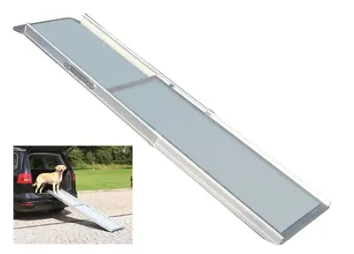 Trixie loopplank hond aluminium telescopisch 100-180 x 43 cm – tot 120 kg
