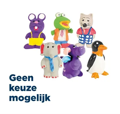 Trixie latex figuren 6-9 cm – hondenspeelgoed met pieper, assorti