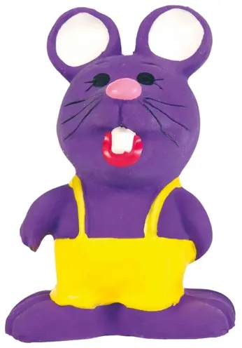 Trixie latex figuren 6-9 cm – hondenspeelgoed met pieper, assorti - Afbeelding 7