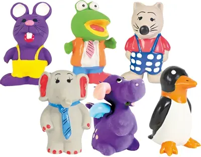 Trixie latex figuren 6-9 cm – hondenspeelgoed met pieper, assorti - Afbeelding 10