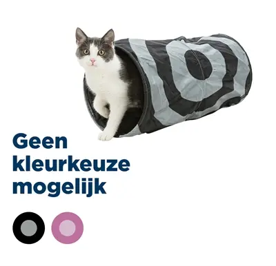 Trixie speeltunnel kat 50 x 25 cm – met knisperende voering