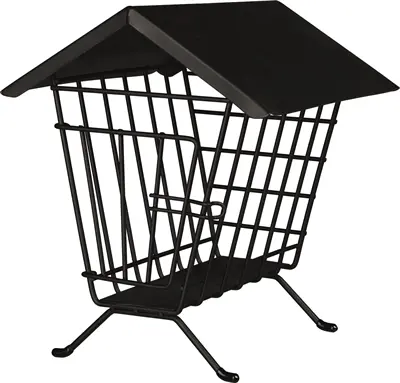 Trixie hooistandaard metaal zwart 20 x 23 x 20 cm – vorm van hooistal
