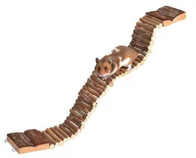 Trixie houten hangbrug ladder 55 x 7 cm – voor knaagdieren