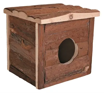 Trixie Natura speelhuis Jerrik hout 15 x 14 x 13 cm – kleine knaagdieren