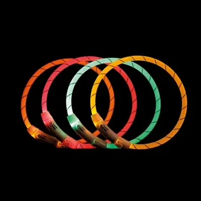 Trixie lichtgevende halsband Flash USB groen 65 x 0,7 cm – TPU/nylon - Afbeelding 4
