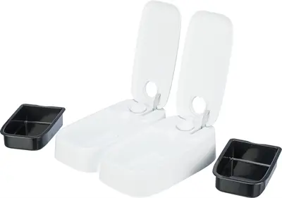 Trixie TX2 automatische voerdispenser 2 x 300 ml – 27 x 24 x 7 cm, antislip - Afbeelding 5