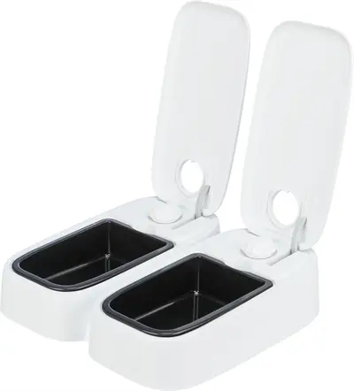 Trixie TX2 automatische voerdispenser 2 x 300 ml – 27 x 24 x 7 cm, antislip - Afbeelding 6