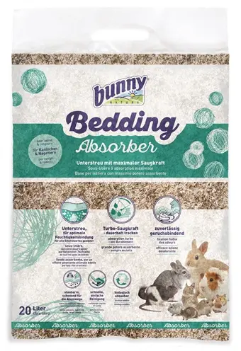 Bunny Nature Bunnybedding Absorber 20 liter – geurbindende bodembedekking