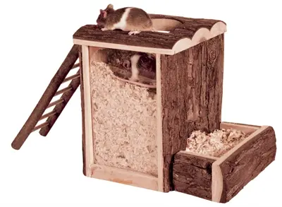 Trixie Natural Living speel- en graaftoren 25 x 20 x 24 cm – hout