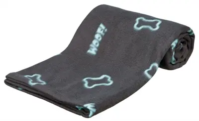 Trixie hondendeken Barney fleece grijs 150 x 100 cm – botjesprint