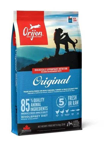 Orijen hondenvoer Whole Prey Original 11,4 kg – scharrelkip en kalkoen
