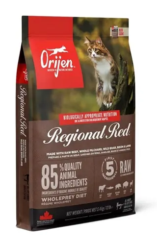 Orijen kattenvoer Regional Red Cat 5,4 kg – rund, wild zwijn en lam