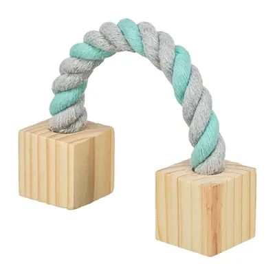 Trixie speeltouw met hout 20 cm – katoen, voor knaagdieren - Afbeelding 4