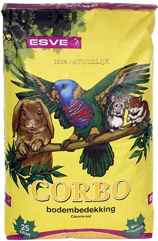 Corbo bodembedekking maiskolf 25 l – praktisch stofvrij