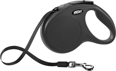 Flexi rollijn Classic Tape zwart M 5 m – tot 25 kg