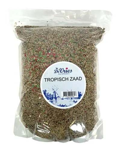 De Vries tropisch zaad 2,5 kg – met fruitkorrels