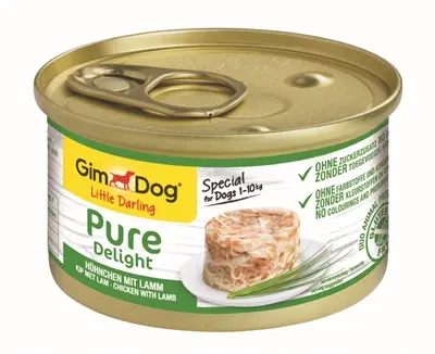 Gimdog Little Darling Pure Delight natvoer kip en lam 12 x 85 g - Afbeelding 4