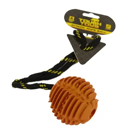 Happy Pet Atomic bal aan touw 35 x 7 x 7 cm – rubber, assorti - Afbeelding 6