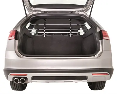 Trixie hondenrek auto aluminium zilver/zwart 96-163 x 34-48 cm