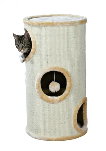 Trixie krabton Samuel naturel/beige 36 x 36 x 70 cm – 3 verdiepingen