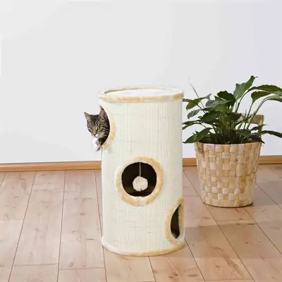 Trixie krabton Samuel naturel/beige 36 x 36 x 70 cm – 3 verdiepingen - Afbeelding 3