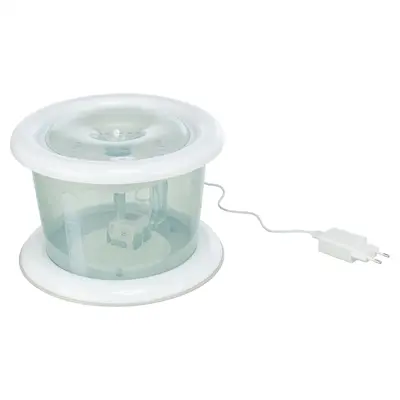 Trixie drinkfontein Bubble Stream blauw/wit 3 liter – met koolfilter
