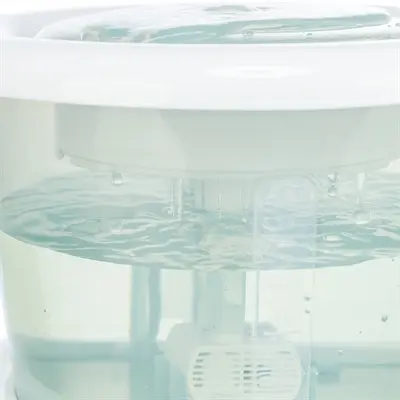 Trixie drinkfontein Bubble Stream blauw/wit 3 liter – met koolfilter - Afbeelding 5