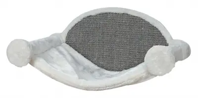 Trixie kattenhangmat voor aan de muur wit/grijs 54 x 28 x 33 cm – krabvlak