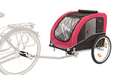 Trixie hondenfietskar zwart/rood 80 x 75 x 86 cm – met ventilatie