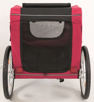 Trixie hondenfietskar zwart/rood 80 x 75 x 86 cm – met ventilatie - Afbeelding 6