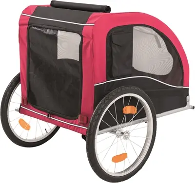 Trixie hondenfietskar zwart/rood 80 x 75 x 86 cm – met ventilatie - Afbeelding 9