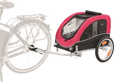 Trixie hondenfietskar zwart/rood 75 x 63 x 68 cm – tot 22 kg