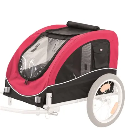 Trixie hondenfietskar zwart/rood 75 x 63 x 68 cm – tot 22 kg - Afbeelding 6