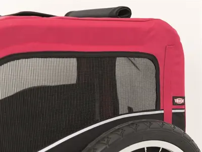Trixie hondenfietskar kleine rassen zwart/rood 60 x 53 x 60 cm – tot 15 kg - Afbeelding 9