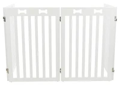 Trixie hondenhek wit 60-160 x 75 cm – in breedte verstelbaar, MDF - Afbeelding 4