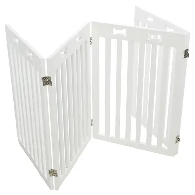 Trixie hondenhek wit 60-160 x 75 cm – in breedte verstelbaar, MDF - Afbeelding 5